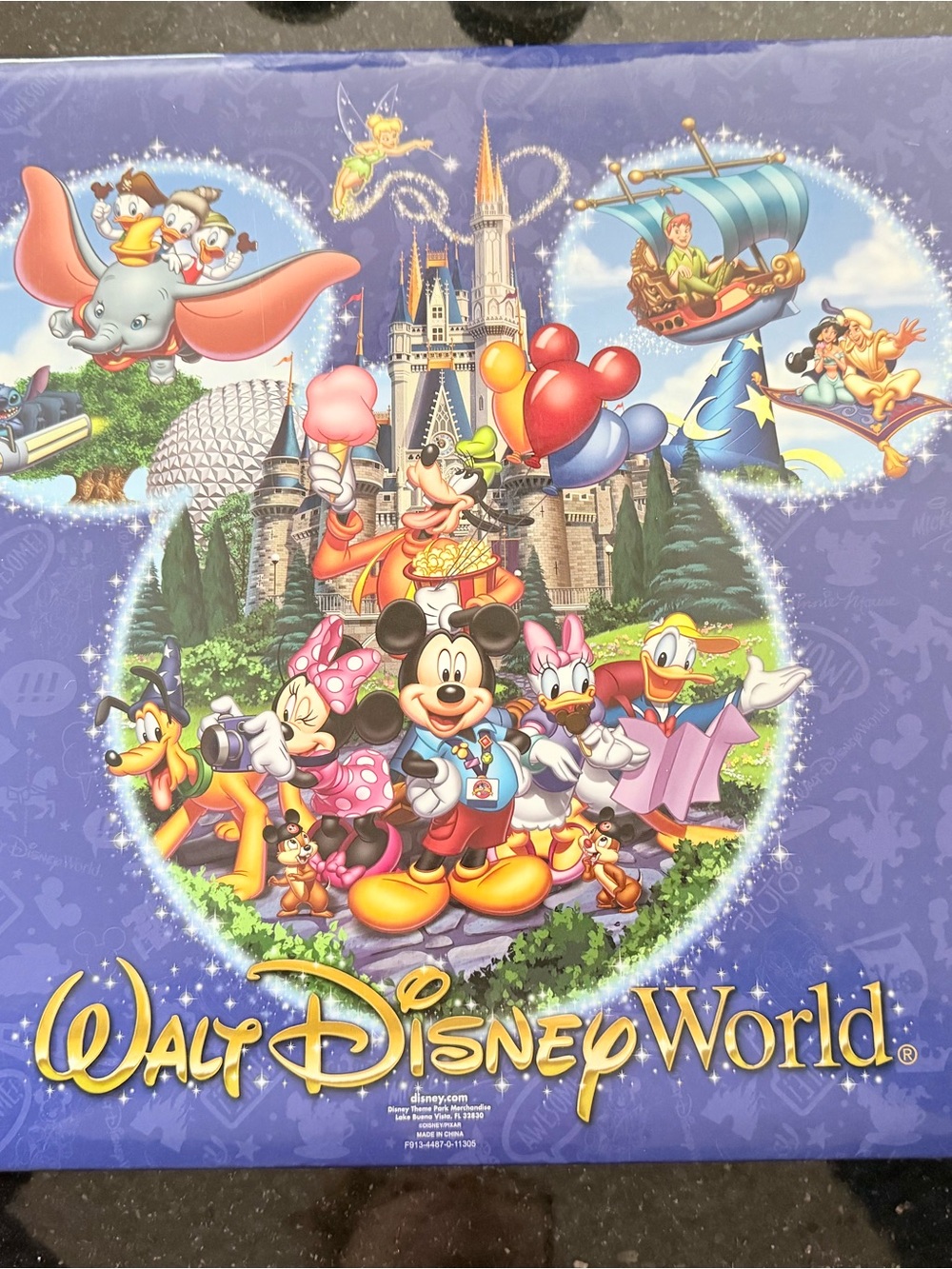 Brand new Disney World 12 x 12 scrapbook photo album with 30 pages & pockets
